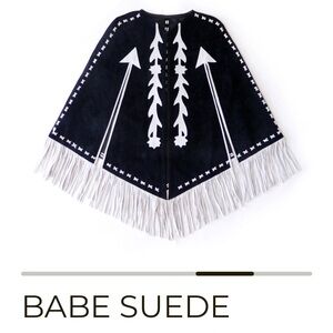 Black & White Fringe Cape